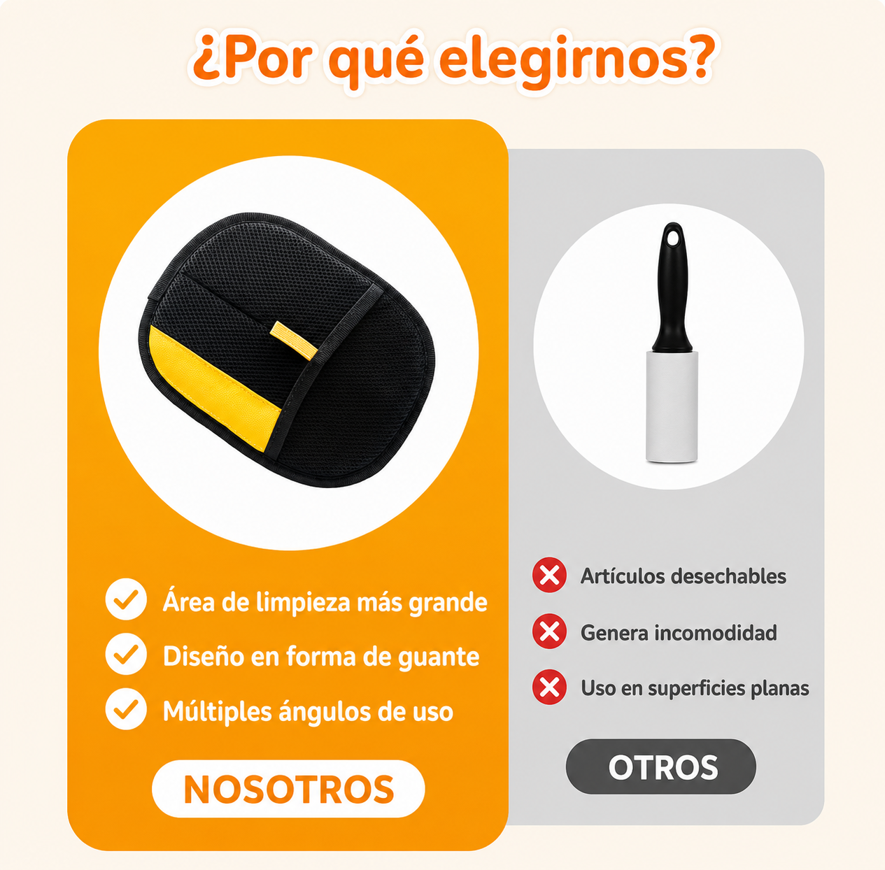 Chau pelos: Removedor de pelos de mascotas!