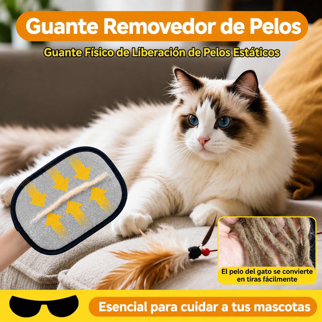 Chau pelos: Removedor de pelos de mascotas!